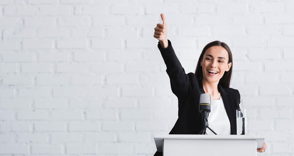 IFS Self Esteem Women giving a thumbs up